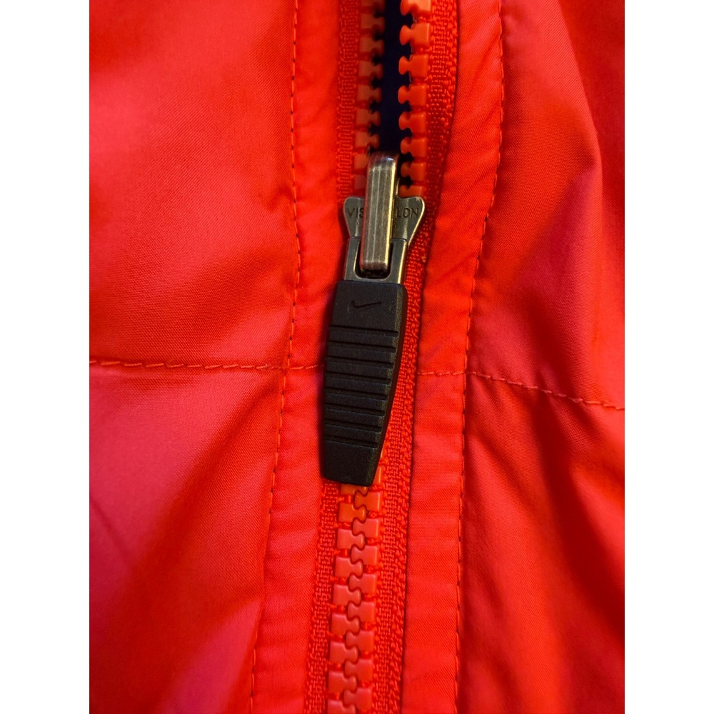 Nike Reversible Puffer Vest Mens M Red Blue Excellent Quilted Full Zip Swoosh - Picture 7 of 11